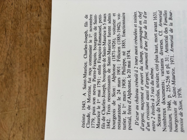 Segunda página de historia de la familia Tavernier